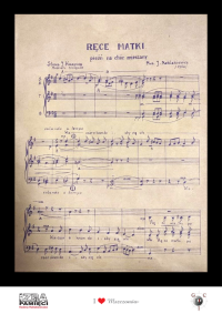 Zapis nutowy utworu „Ręce matki”, J. A. Maklakiewicza, 1952 rok