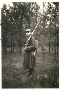 Franciszek Maklakiewicz podczas służby wojskowej, Zambrów listopad 1936 r.