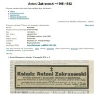 wycinek z gazety "Kurier Warszawski"
