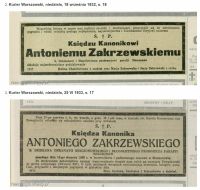 wycinek z gazety "Kurier Warszawski"