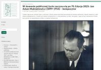 Jan Adam Maklakiewicz na BUWlogu